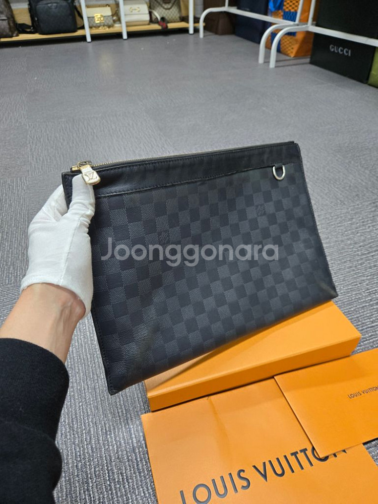 [정품]루이비통 다미에 클러치백--1