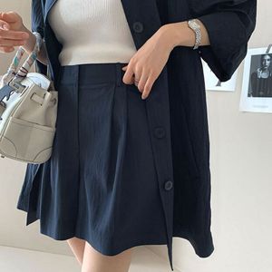 데일리룩 썸머레인쇼츠 네이비베이지 둘다새것