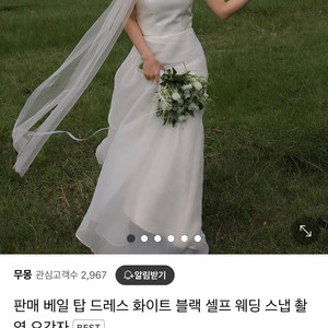 오간자 드레스 + 베일 판매합니다.
