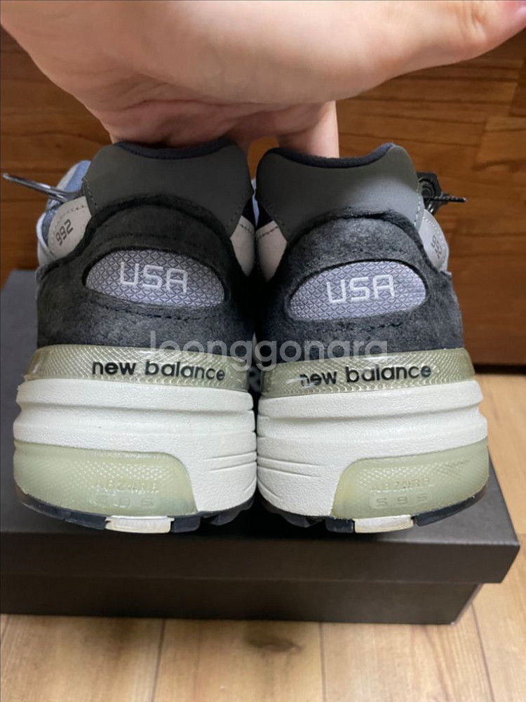 뉴발란스 992 메이드인 USA 네이비 275mm--3