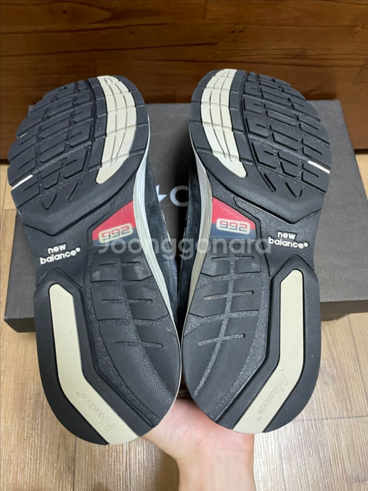 뉴발란스 992 메이드인 USA 네이비 275mm--4