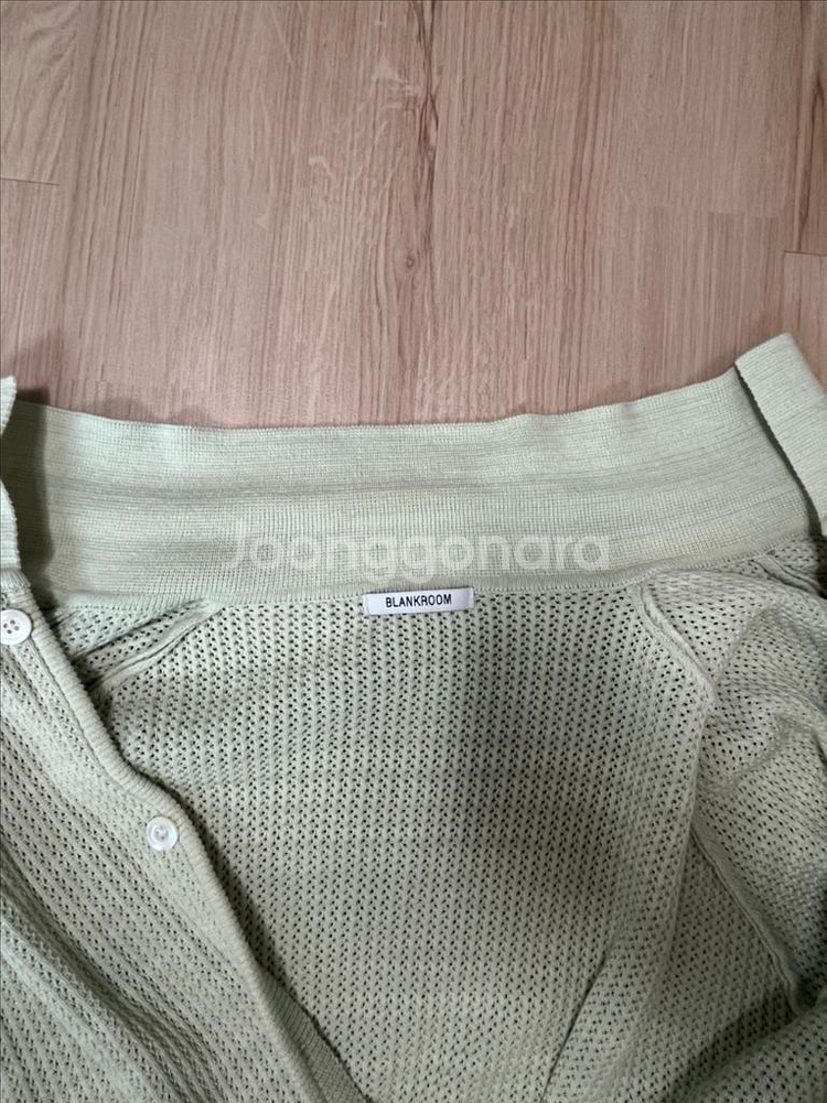 [3]블랭크룸 연그린 집업 가디건--3