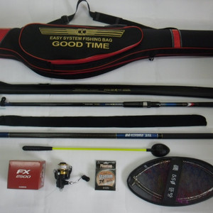 낚시가방+1호-530릴낚시대+시마노릴+원줄+뜰채54