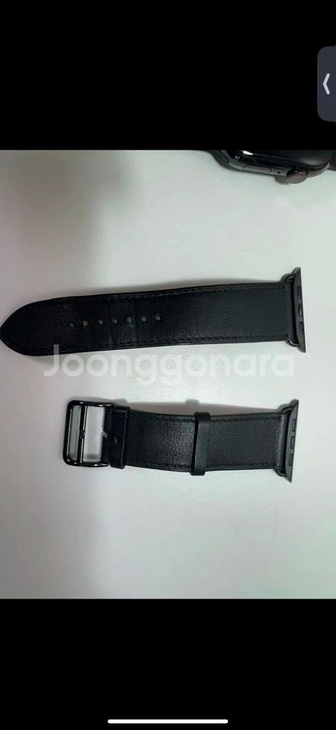애플워치7 45mm 에르메스 누아르( 정품 가죽줄 포함--6