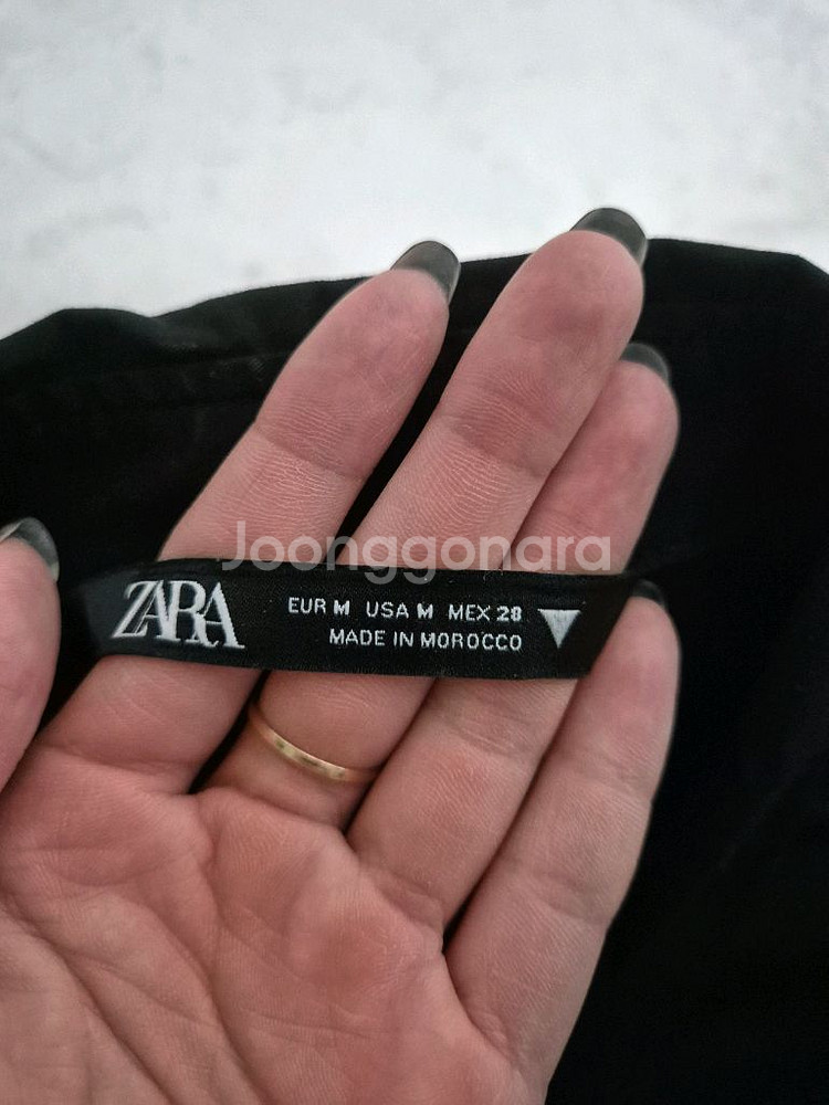 자라 크롭 셔츠--2