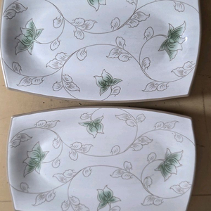 광주요 목단문 직사각접시 2개