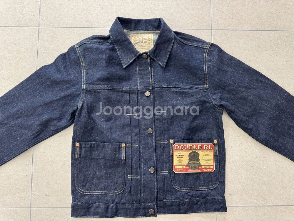 rrl 리미티드에디션 임브로이더 데님자켓(m)--2