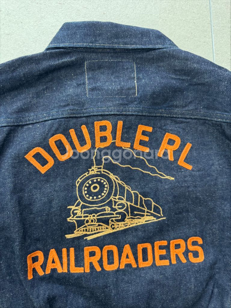 rrl 리미티드에디션 임브로이더 데님자켓(m)--3