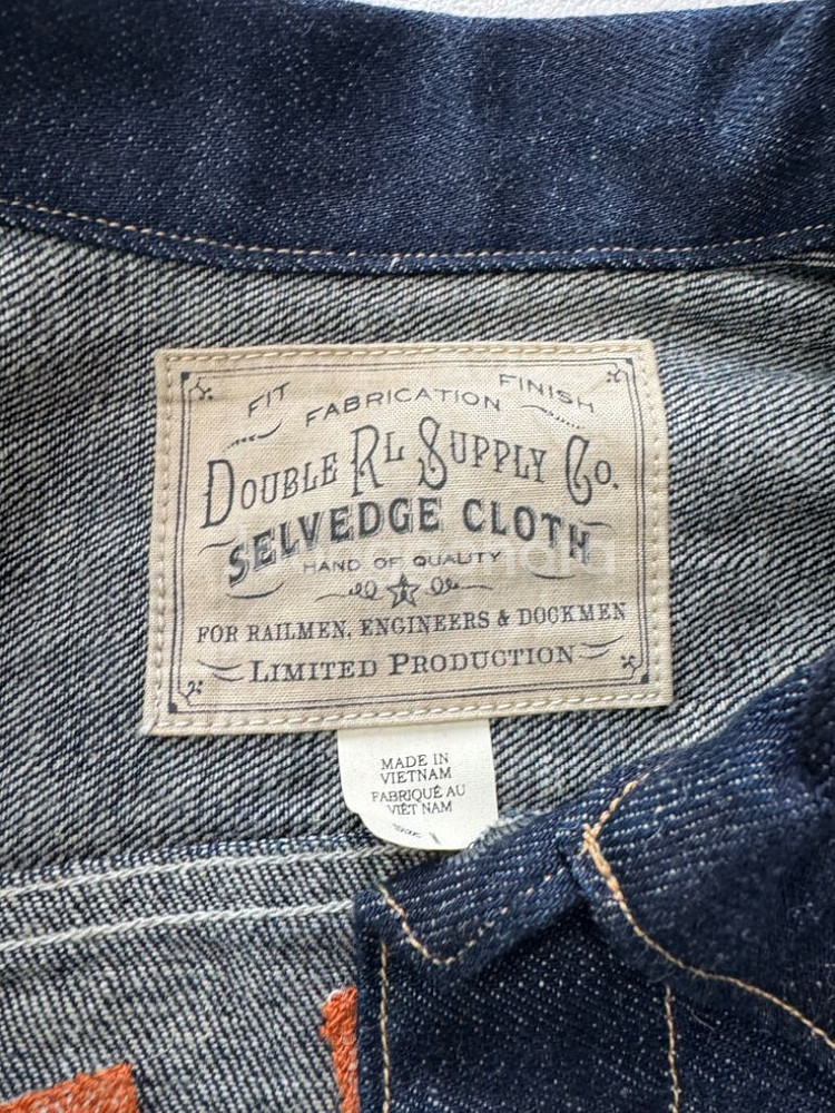 rrl 리미티드에디션 임브로이더 데님자켓(m)--5