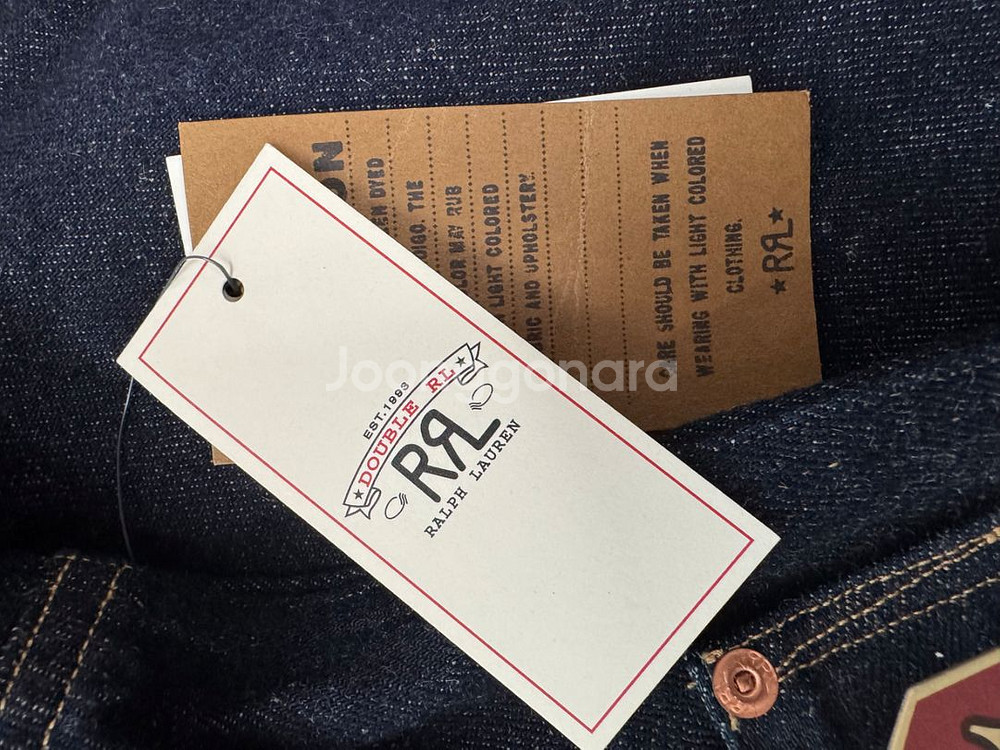 rrl 리미티드에디션 임브로이더 데님자켓(m)--9