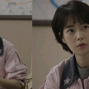 럭키슈에뜨 크롭 핑크 데님 자켓 55