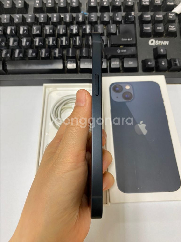 아이폰13 새제품급 미드나이트 128GB 개통일25년형--7