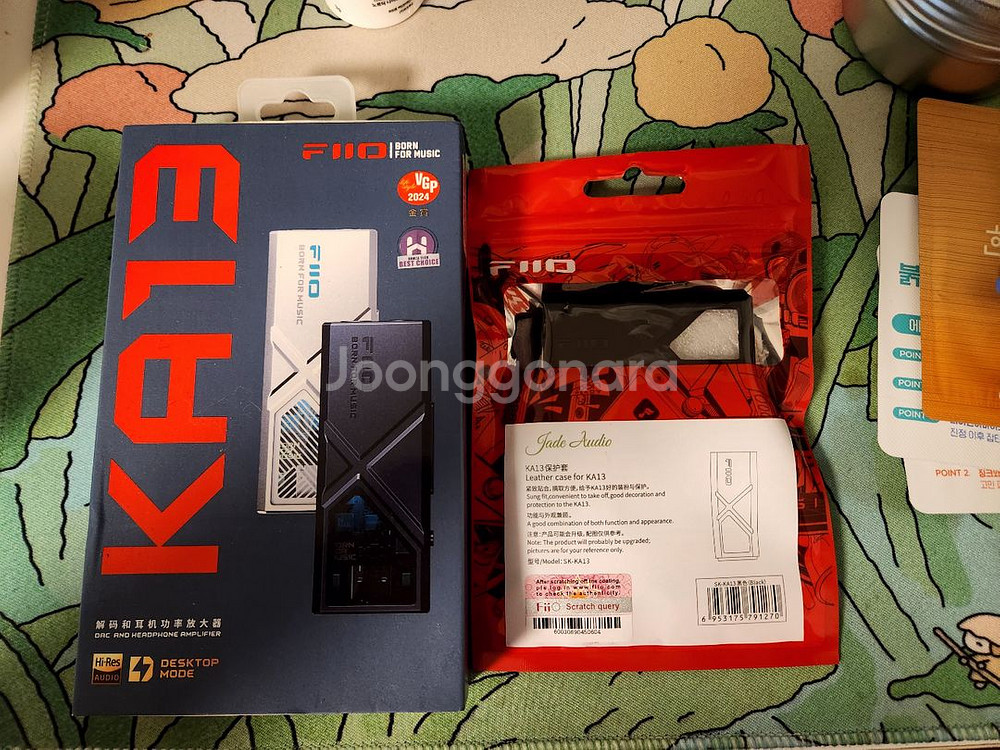 FiiO KA13 꼬다리 DAC 앰프 케이스포함--0