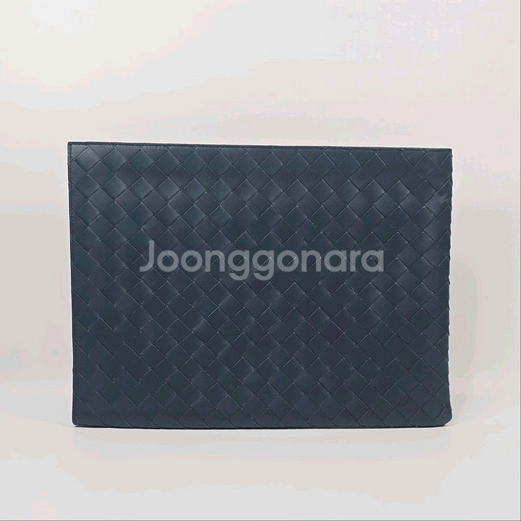 보테가베네타 인트레치아토 하프 지퍼 파우치--2