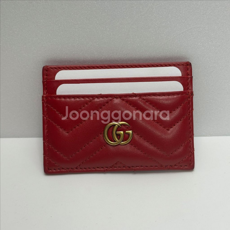(정품)구찌 GG마몽 카드지갑 레드--1