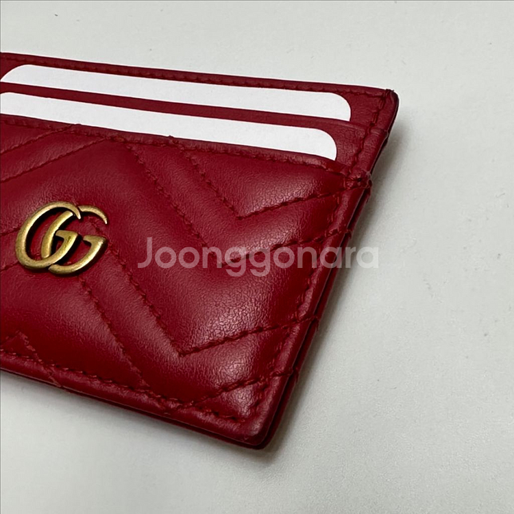 (정품)구찌 GG마몽 카드지갑 레드--2