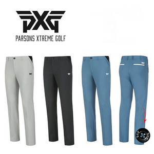 PXG 골프 남성 포켓 배색 립밴드 자수로고 골프 팬츠