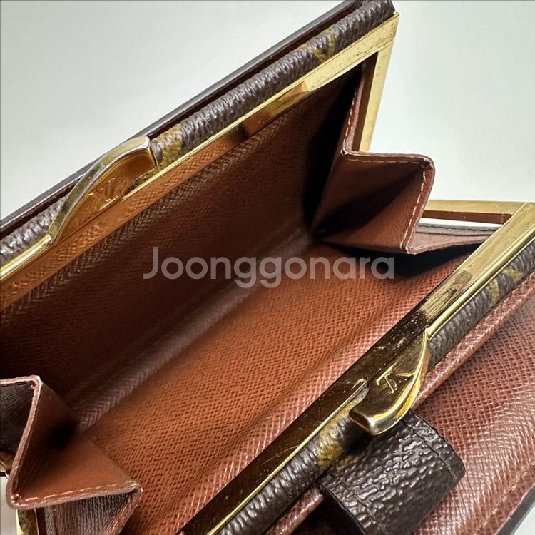 (정품)루이비통 모노그램 포르트페유 중지갑--6