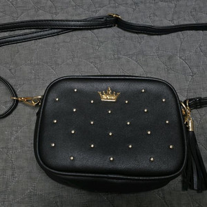 디즈니 블랙 미니 크로스백