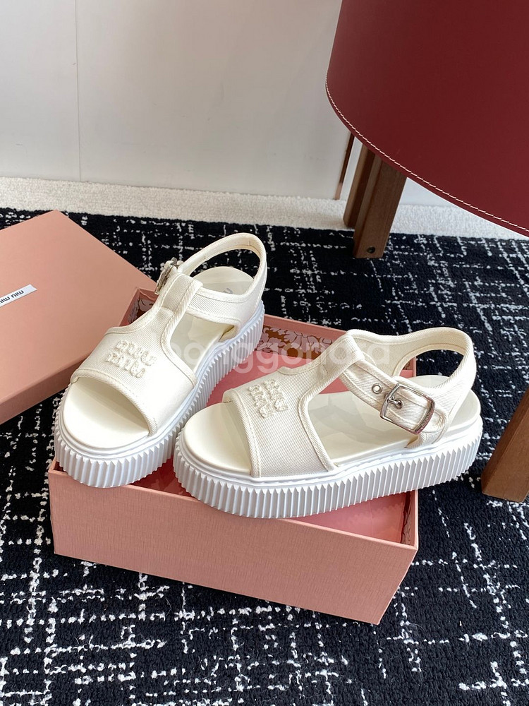 MIU MIU 2025 S/S 모노그램 샌들--6