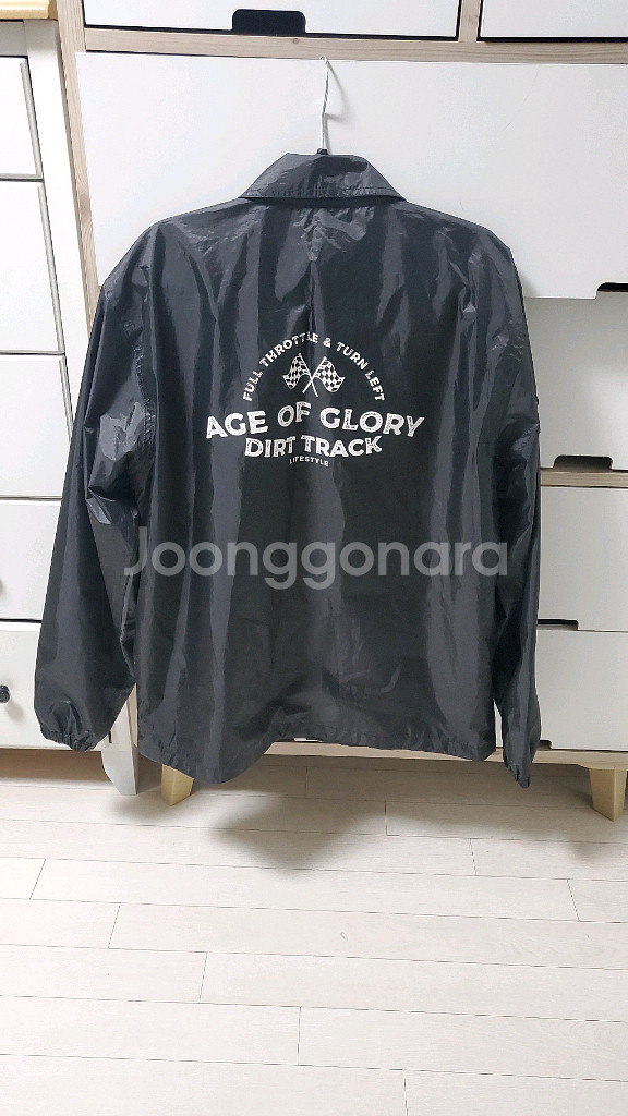 [L]에이지오브글로리-로우디 코치자켓,점퍼(블랙)--0