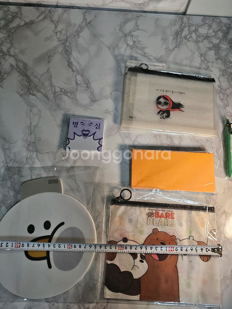 새상품-토크패드+토더 마우스패드+투명파우지3개+노홍철--1