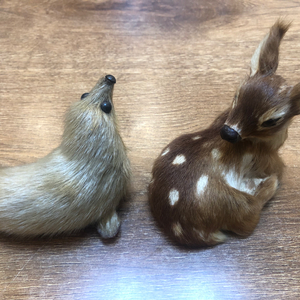 귀여운 동물 장식품 세트