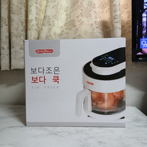 새상품 보다쿡 인체무해 유리 에어프라이어2.9L