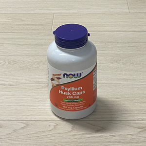 나우푸드 실리엄 허스크 700mg 베지 캡슐, 180정