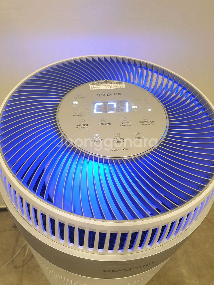 쿠쿠 공기청정기 ac-24w20fwh 팝니다--3