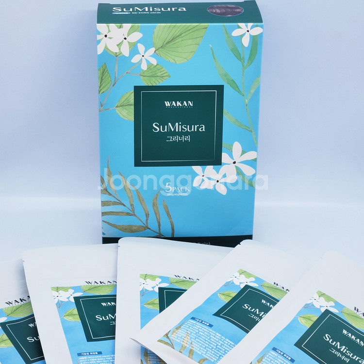 와칸 수미주라 천연 새치 염색약 그리너리1box(5p)--2