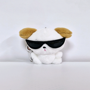 선글라스 뿌앵 강아지 인형 키링 가방고리 백참 반전