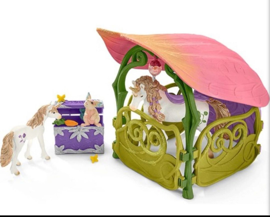 Schleich 유니콘 호수 및 마구간이 있는 꽃집 이미지
