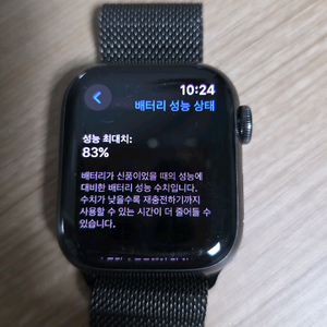 애플워치7 41mm 스테인리스 그래파이트 밀레니즈루프