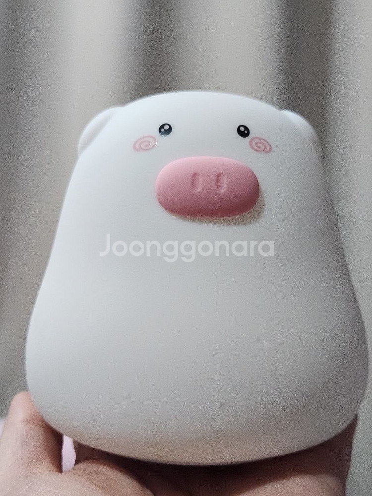아기돼지 실리콘 무드등 미사용--0