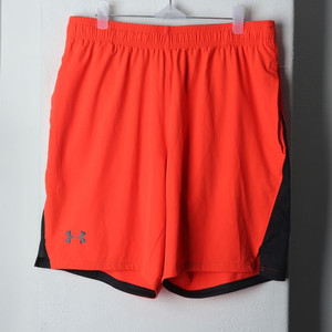 (XL) 언더아머 반바지 팬츠 밴딩 오렌지 올드스쿨