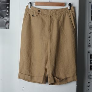 (M) 폴로 랄프로렌 반바지 팬츠 브라운 린네 마