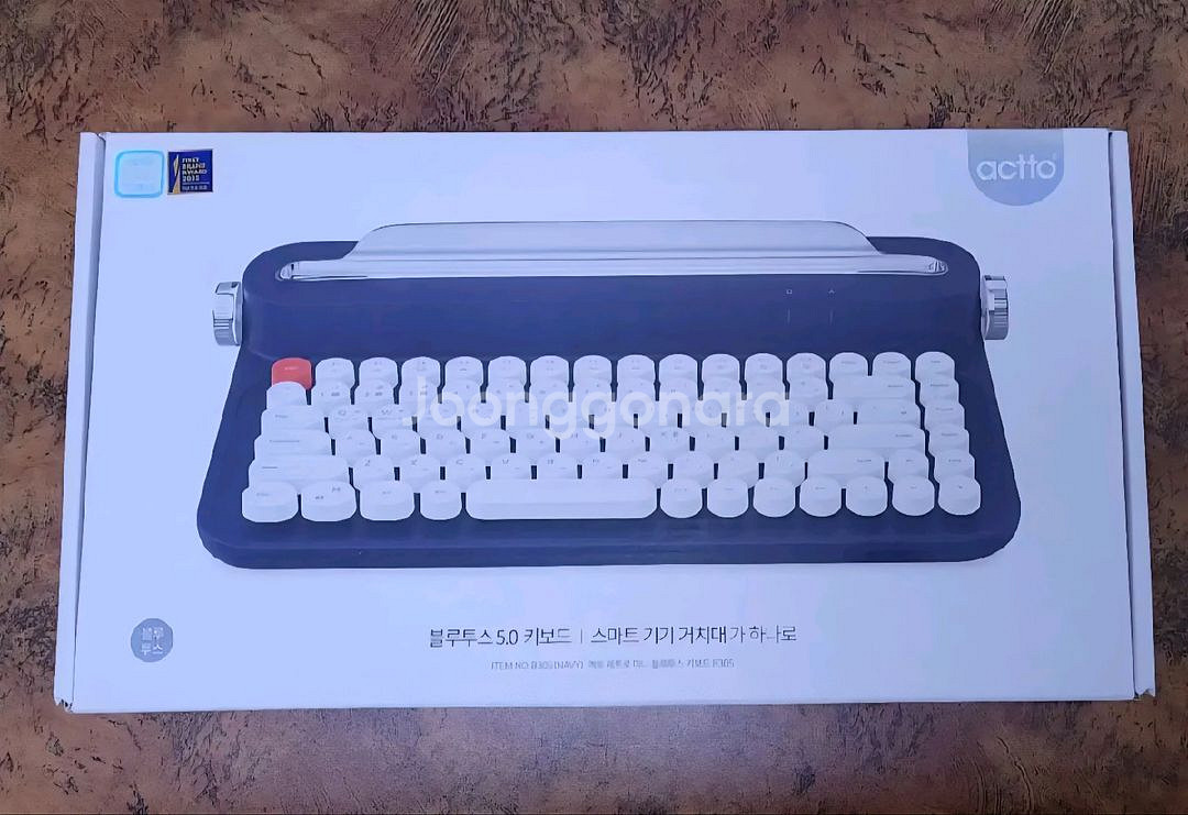 미사용)엑토 레트로 미니 블루투스키보드 B305--0