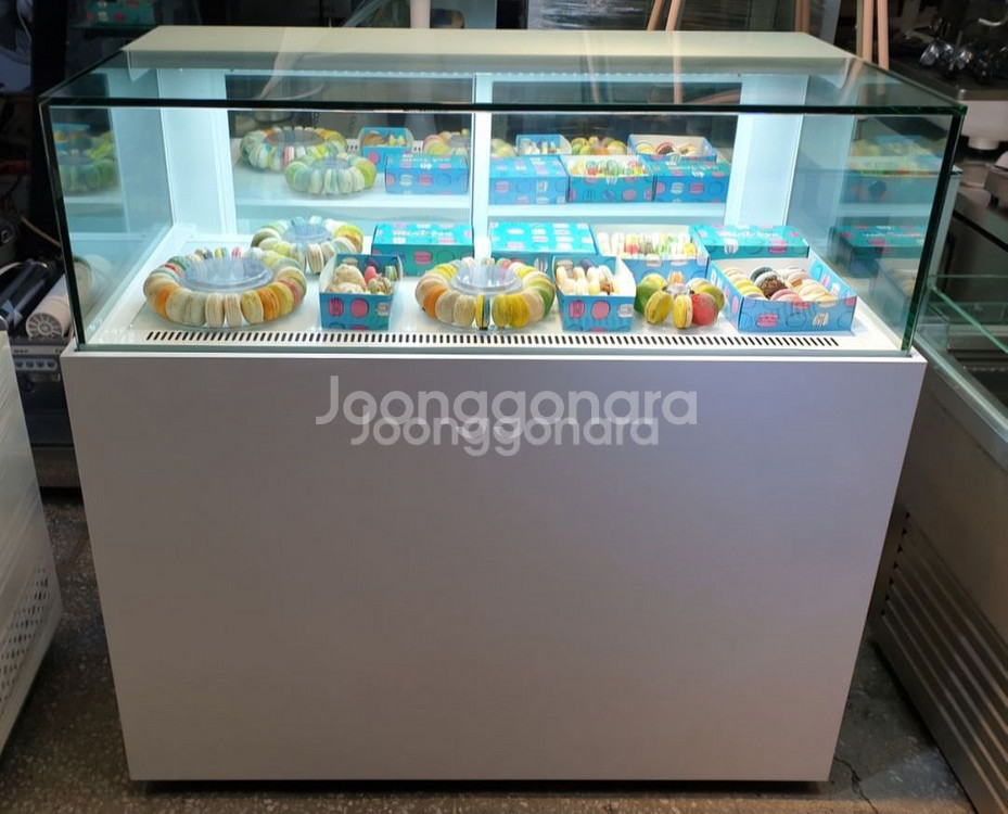 카페용 마카롱 샌드위치 냉장 쇼케이스 앞1단뒤2단--2