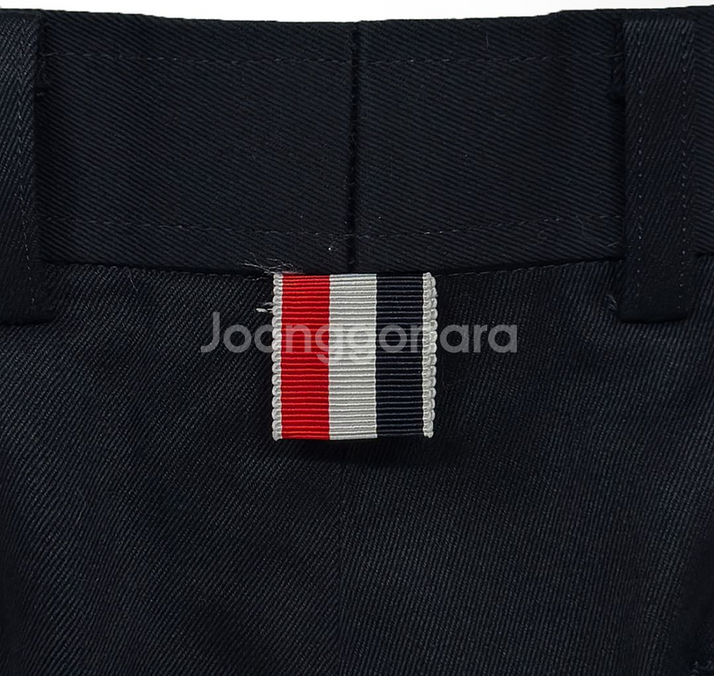 [0] 톰브라운 사선완장 코튼 수트 치노 팬츠 네이비--3