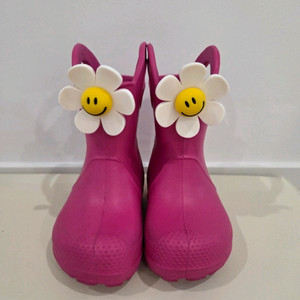 크록스 핸들잇 레인부츠 핑크 C6 (130)