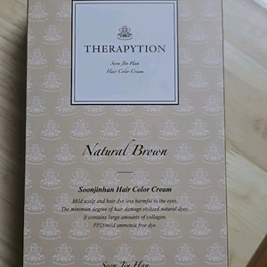 테라피션 순진한 염색약 6호 자연갈색 4통