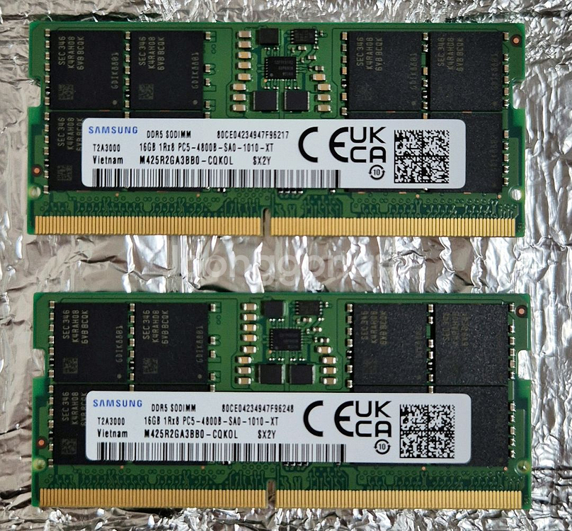 삼성 노트북용 DDR5-4800 32기가(16g2개)--0
