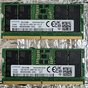 삼성 노트북용 DDR5-4800 32기가(16g2개)