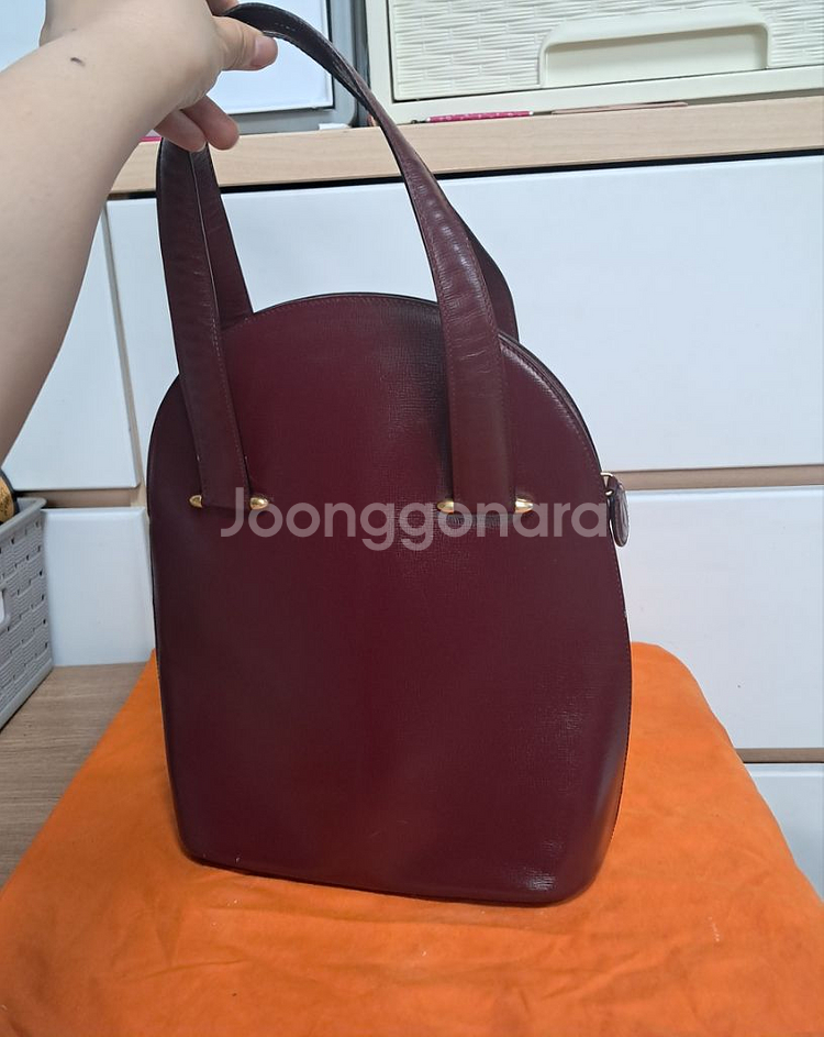 까르띠에 버건디 토트백 까르띠에 가방--2