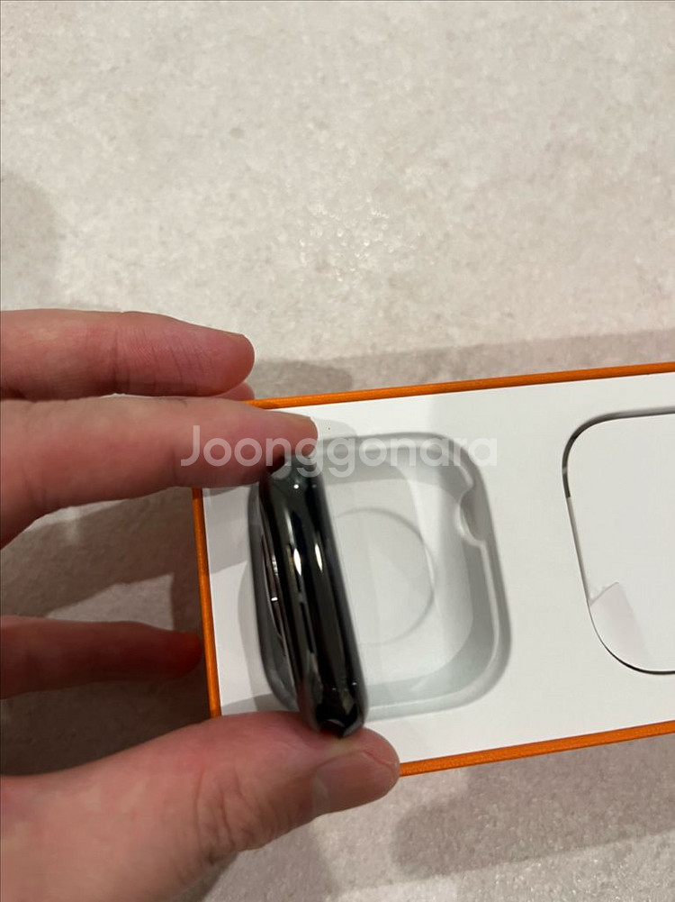 애플워치 에르메스5 44mm 누아르 상태A급--3