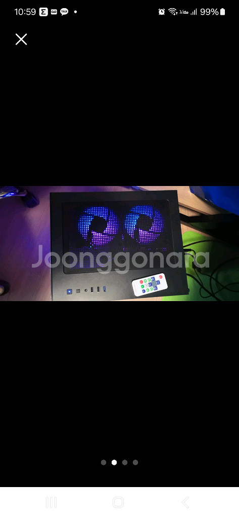 컴퓨터 케이스 aigo c275p 4팬--6