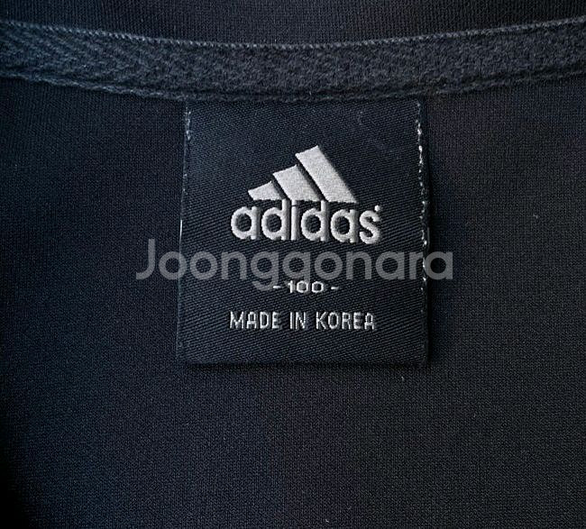 아디다스 금장 블랙 트랙탑 져지집업 100/L--4