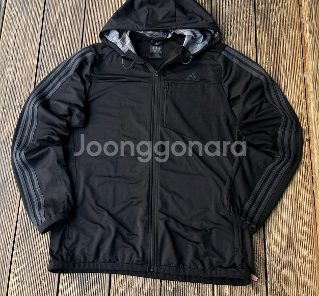 아디다스 바람막이 후드 져지 105/XL--0