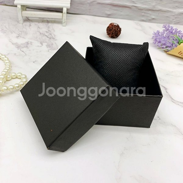 새 3개 검정색 시계 부직포 쿠션 선물 포장용 배송 수--3